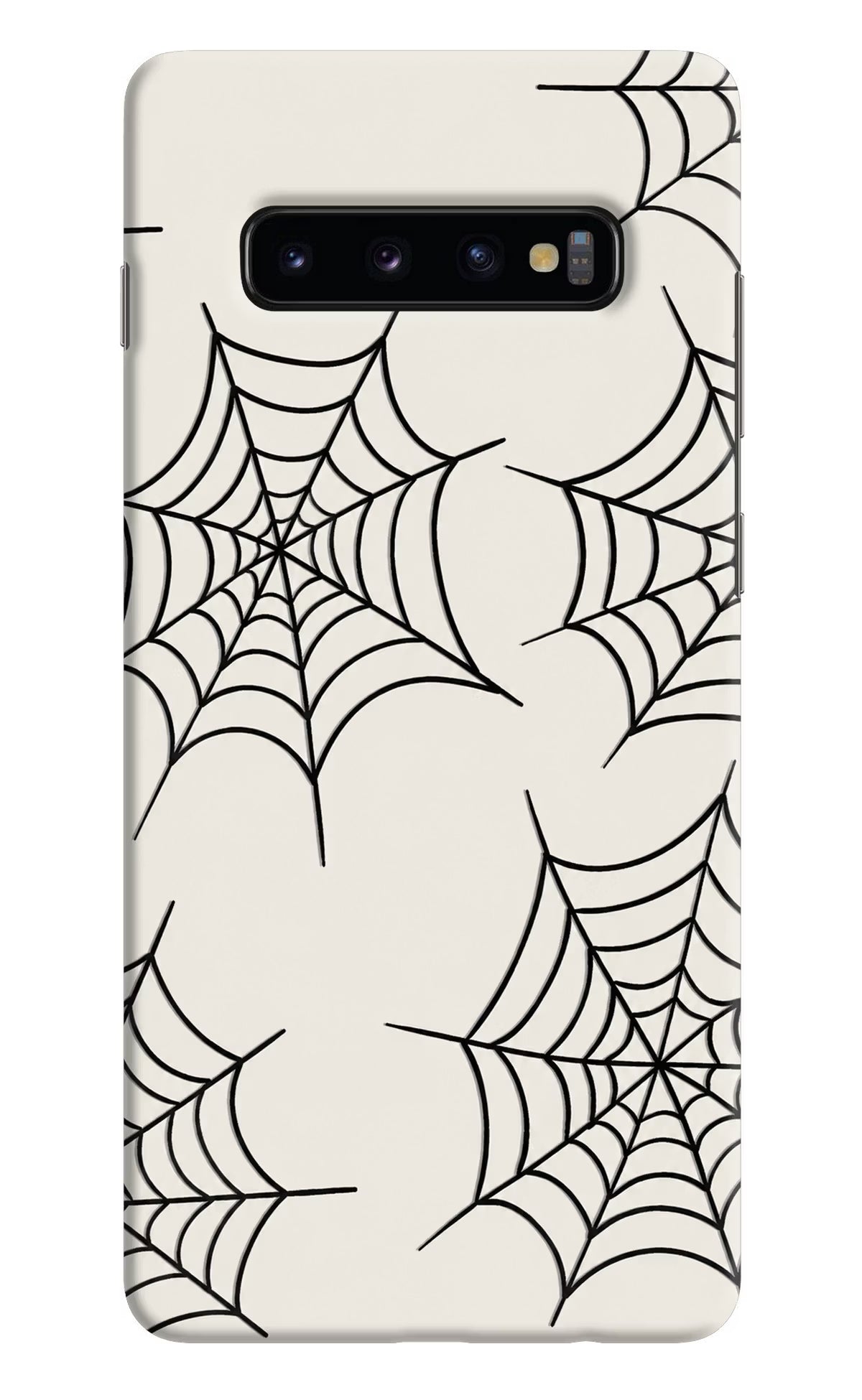 Spider Web Samsung S10 Plus Hard Case Back Cover by Casekaro