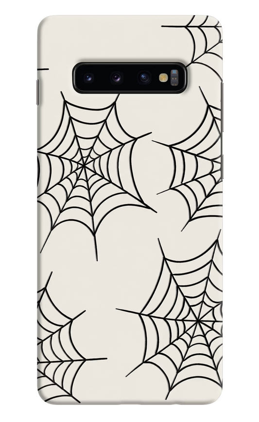 Spider Web Samsung S10 Plus Hard Case Back Cover by Casekaro