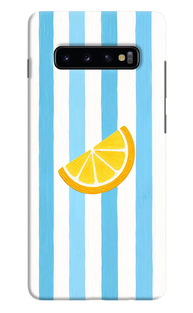 Summer Lemon Samsung S10 Plus Hard Case Back Cover by Casekaro