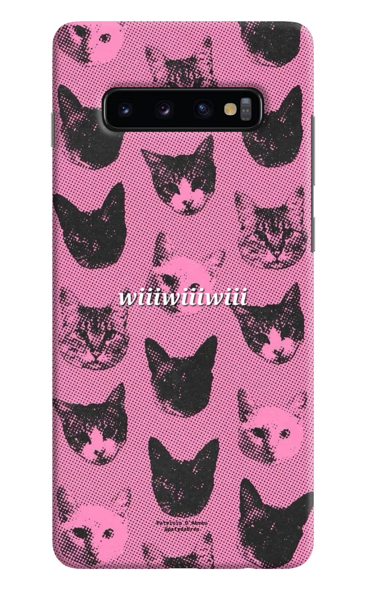 Pink Cats Samsung S10 Plus Back Cover