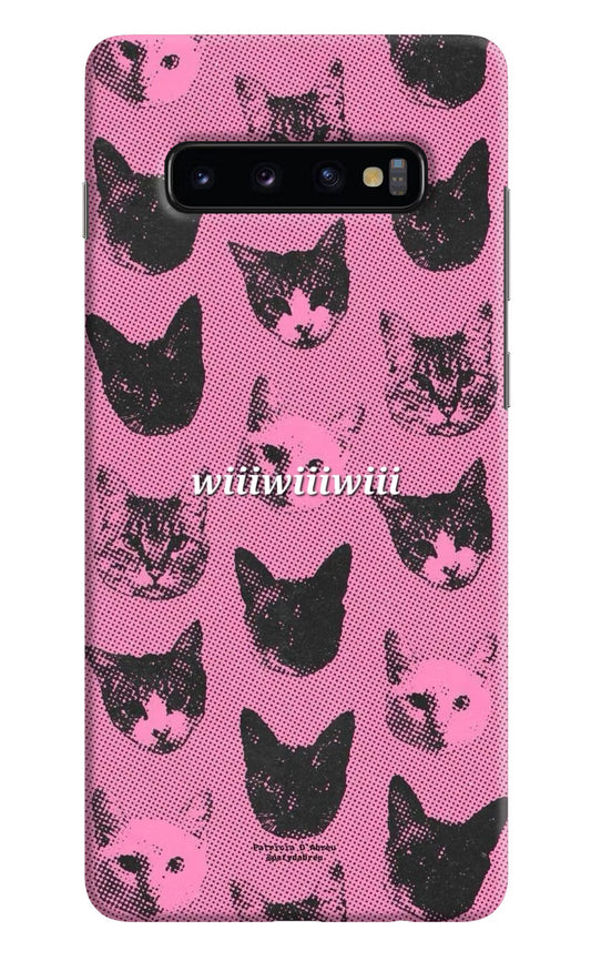 Pink Cats Samsung S10 Plus Back Cover