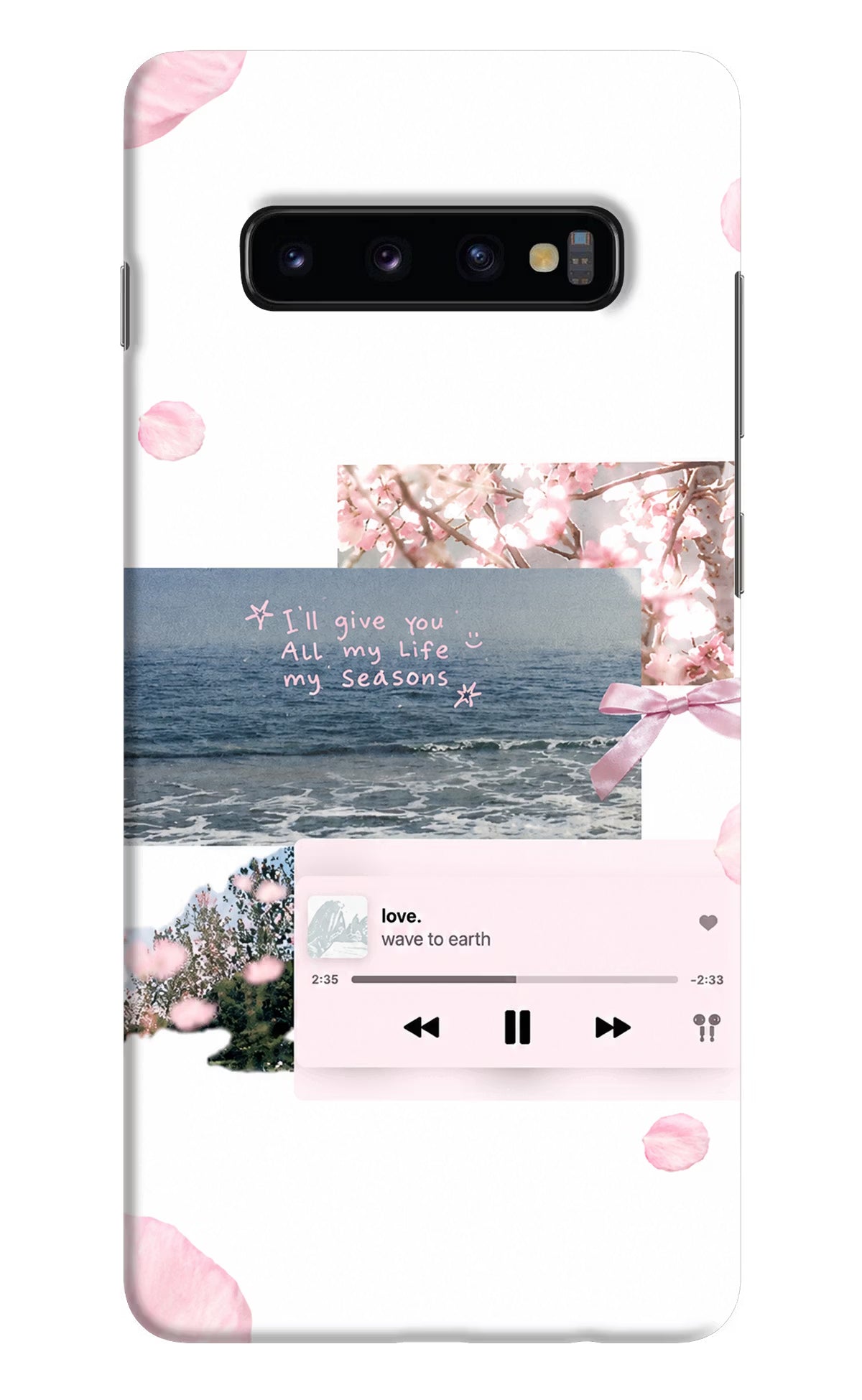 Wave to earth Samsung S10 Plus Back Cover
