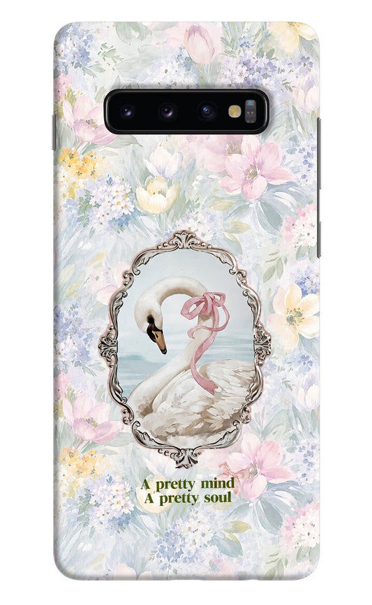 Pretty Mind Pretty Soul Samsung S10 Plus Hard Case Back Cover by Casekaro
