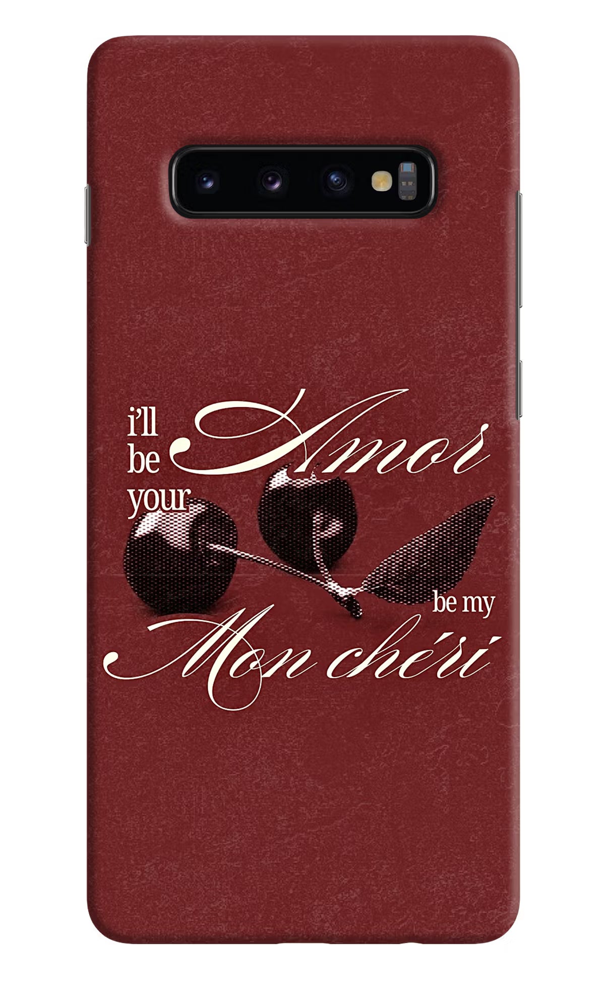 Velvet Cherry Samsung S10 Plus Back Cover