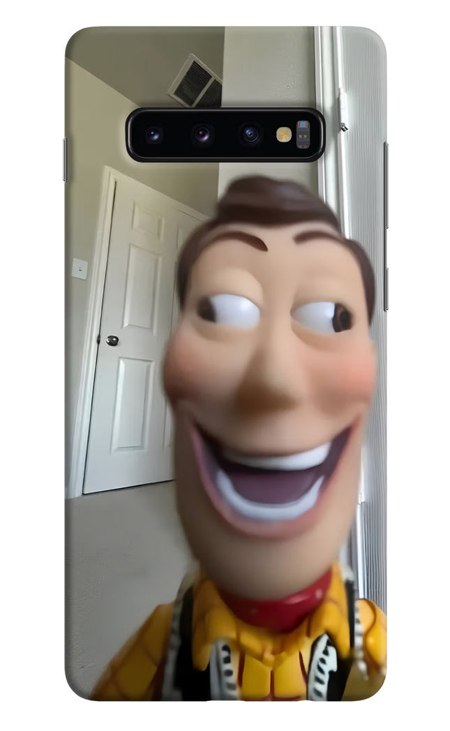 Side Eye Woody Samsung S10 Plus Hard Case Back Cover by Casekaro