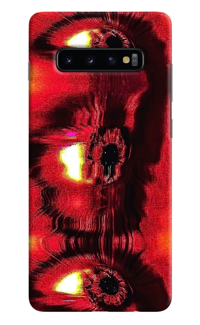 Fire Eye Samsung S10 Plus Hard Case Back Cover by Casekaro