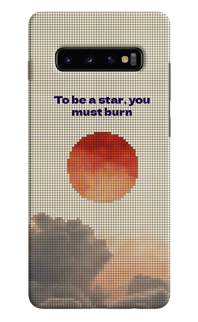 Pixel Sun Samsung S10 Plus Hard Case Back Cover by Casekaro