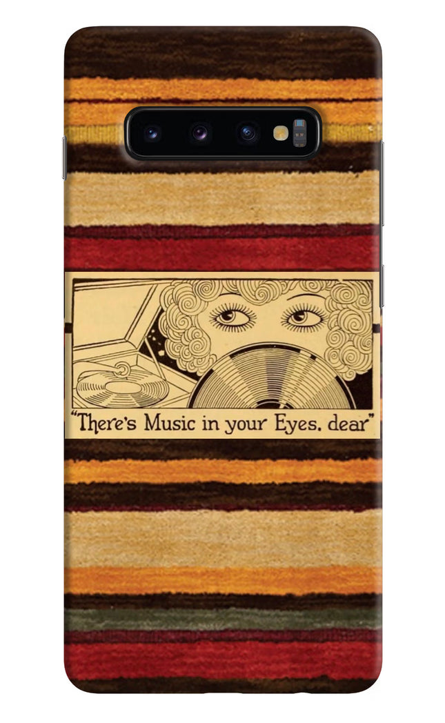 Vinyl Stripes Samsung S10 Plus Hard Case Back Cover by Casekaro