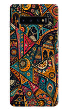Folk Print Samsung S10 Plus Back Cover