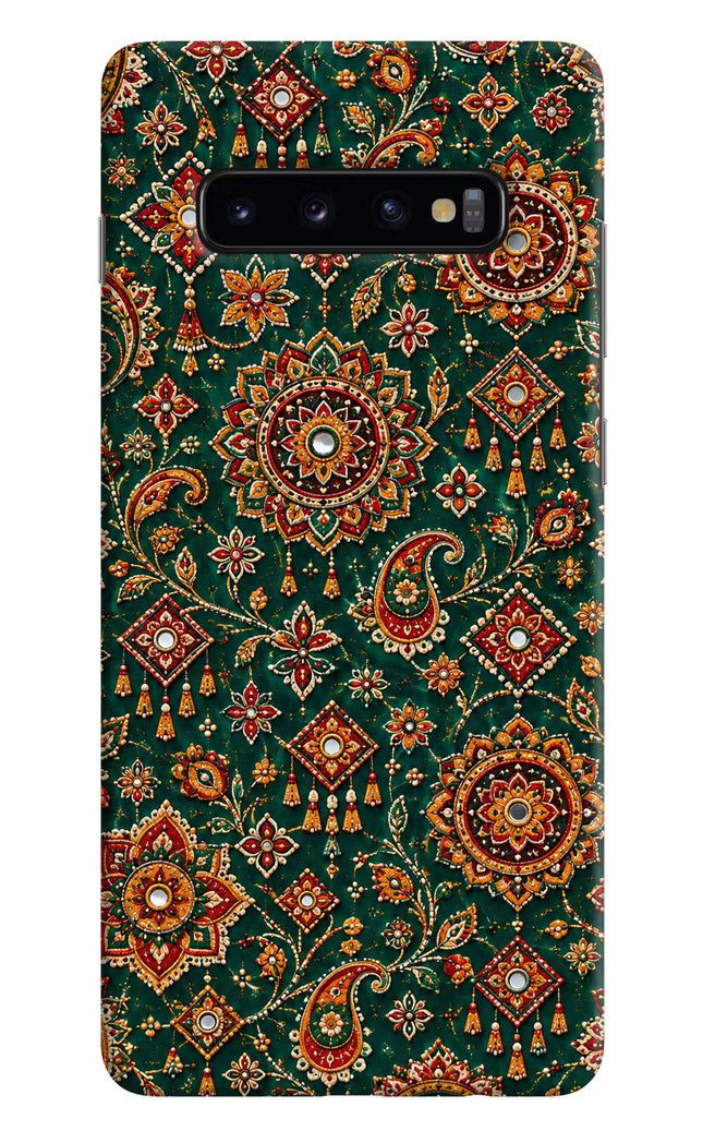 Green Pataka Samsung S10 Plus Hard Case Back Cover by Casekaro