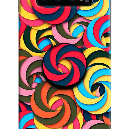 Spiral Pattern Samsung S10 Plus Pop Case by Casekaro