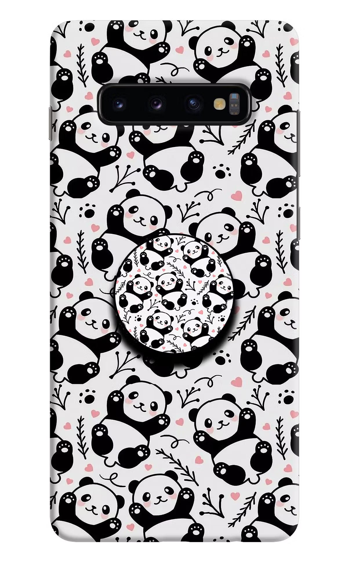 Cute Panda Samsung S10 Plus Pop Case by Casekaro