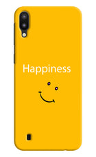 Happiness With Smiley Samsung M10 Hard Case Back Cover by Casekaro
