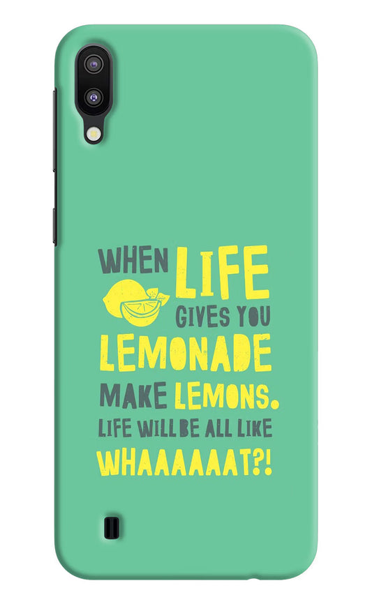Quote Samsung M10 Hard Case Back Cover by Casekaro