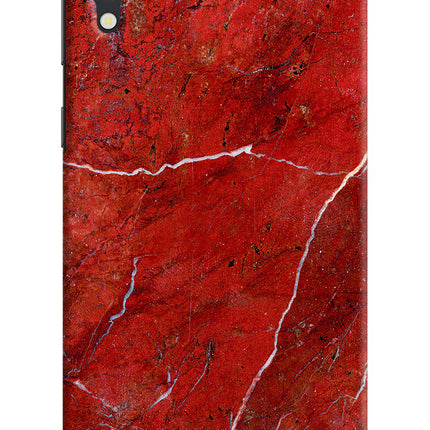 Red Marble Design Samsung M10 Hard Case Back Cover by Casekaro