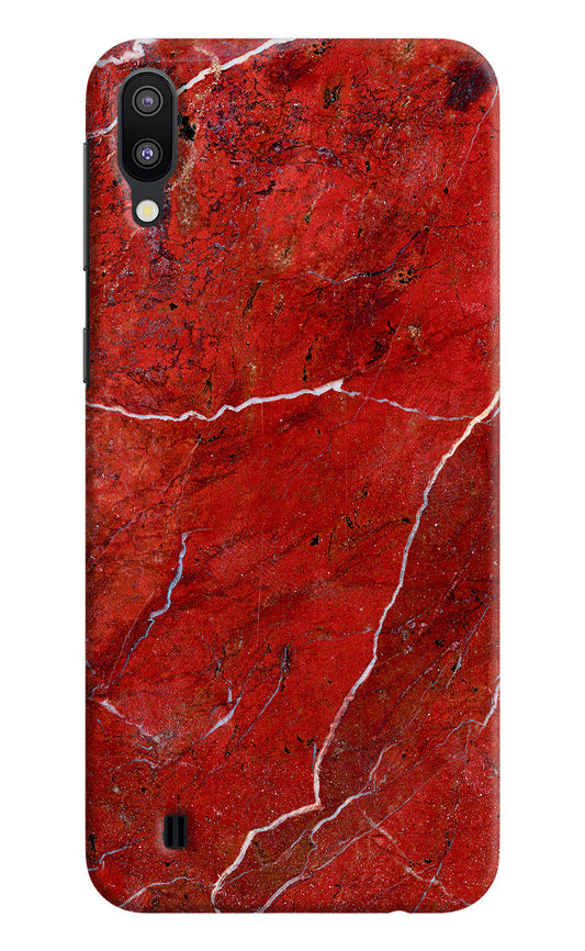 Red Marble Design Samsung M10 Hard Case Back Cover by Casekaro