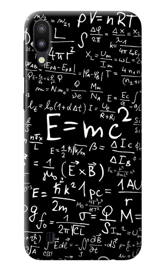 Physics Albert Einstein Formula Samsung M10 Back Cover