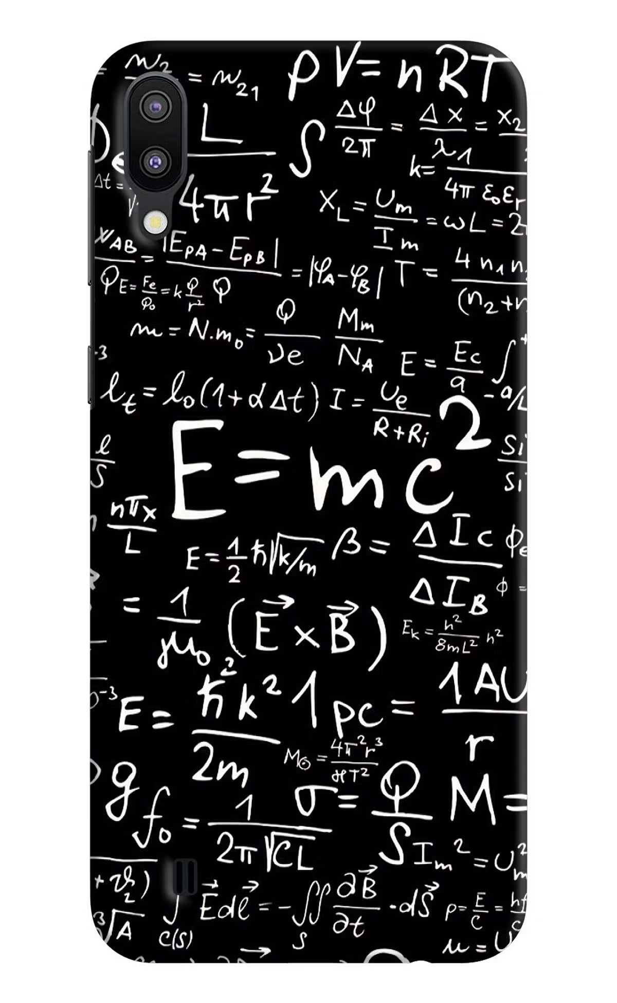 Physics Formula Samsung M10 Hard Case Back Cover by Casekaro