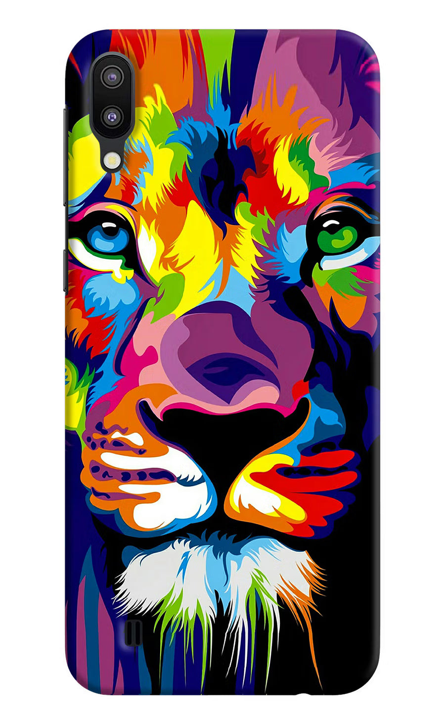 Lion Samsung M10 Back Cover, Hard case