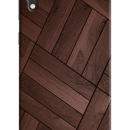 Wooden Texture Design Samsung M10 Hard Case Back Cover by Casekaro