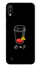 Coffee Samsung M10 Hard Case Back Cover by Casekaro