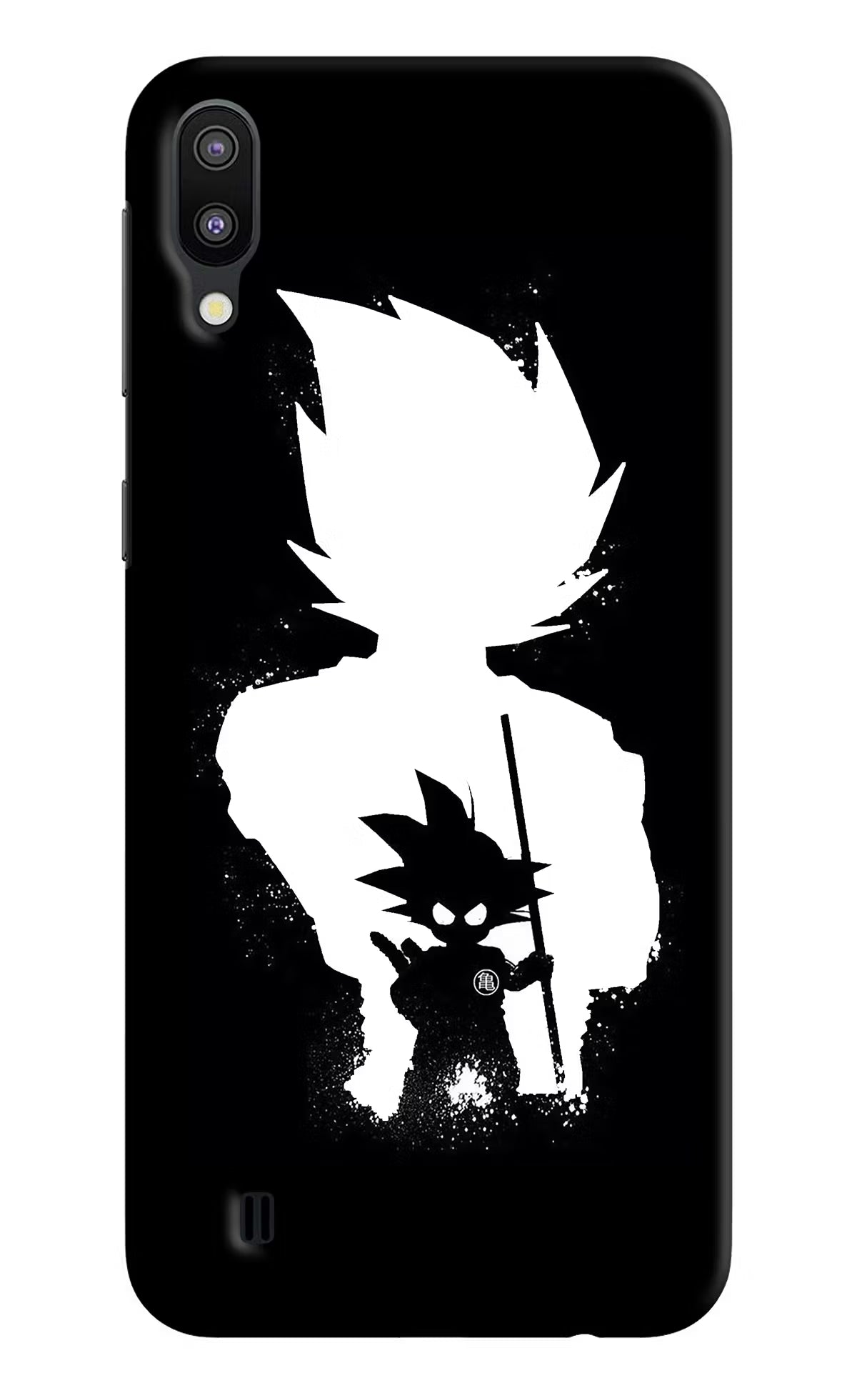 Goku Shadow Samsung M10 Hard Case Back Cover by Casekaro