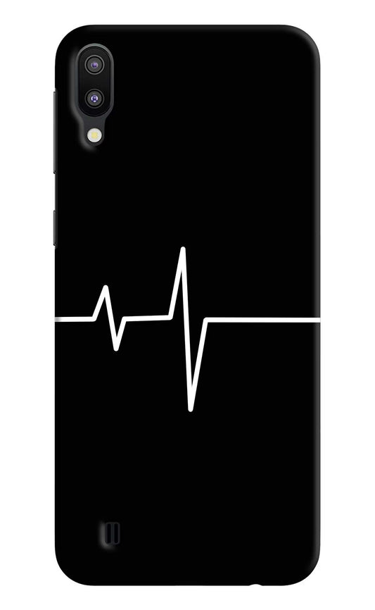 Heart Beats Samsung M10 Hard Case Back Cover by Casekaro