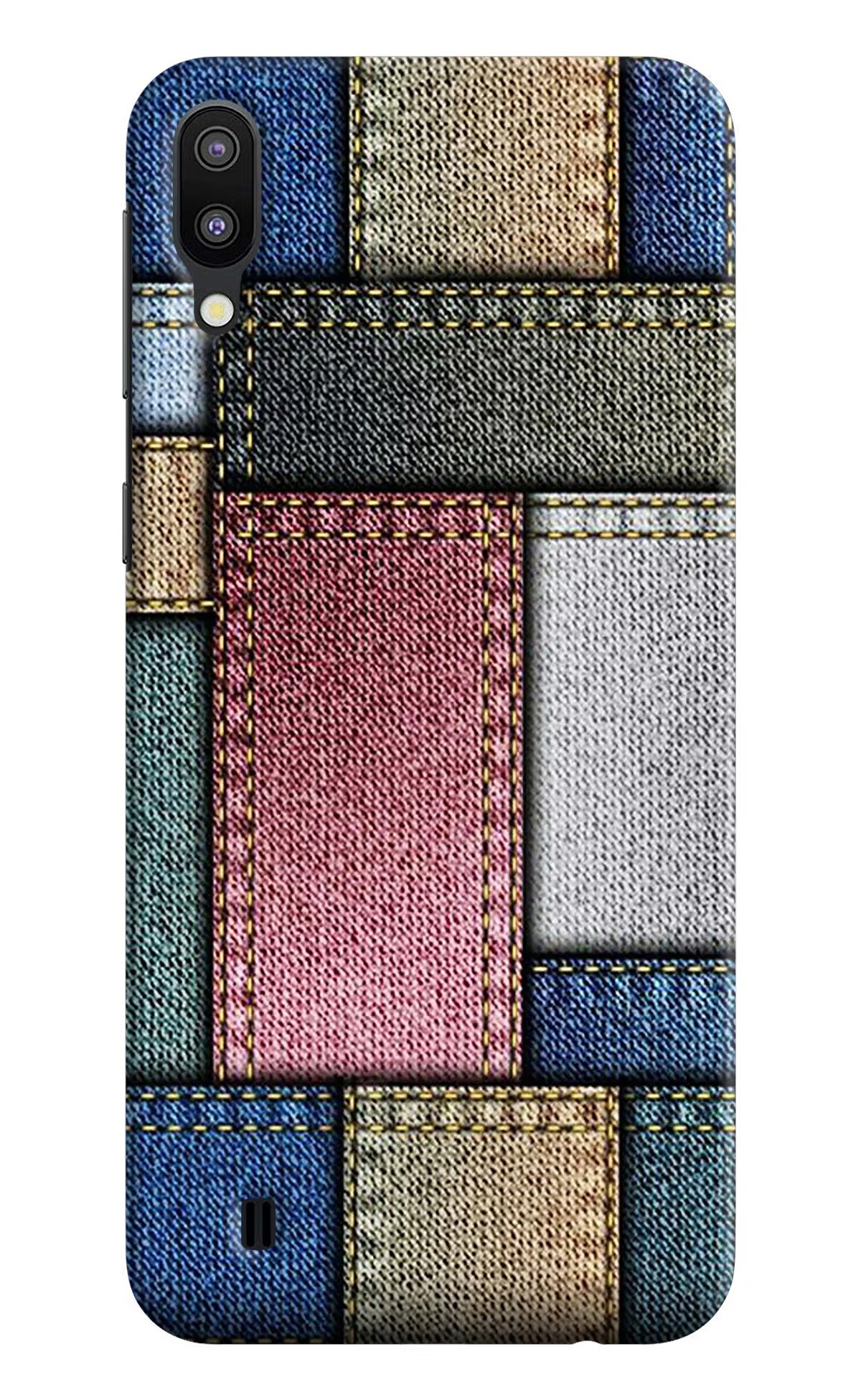 Multicolor Jeans Samsung M10 Hard Case Back Cover by Casekaro