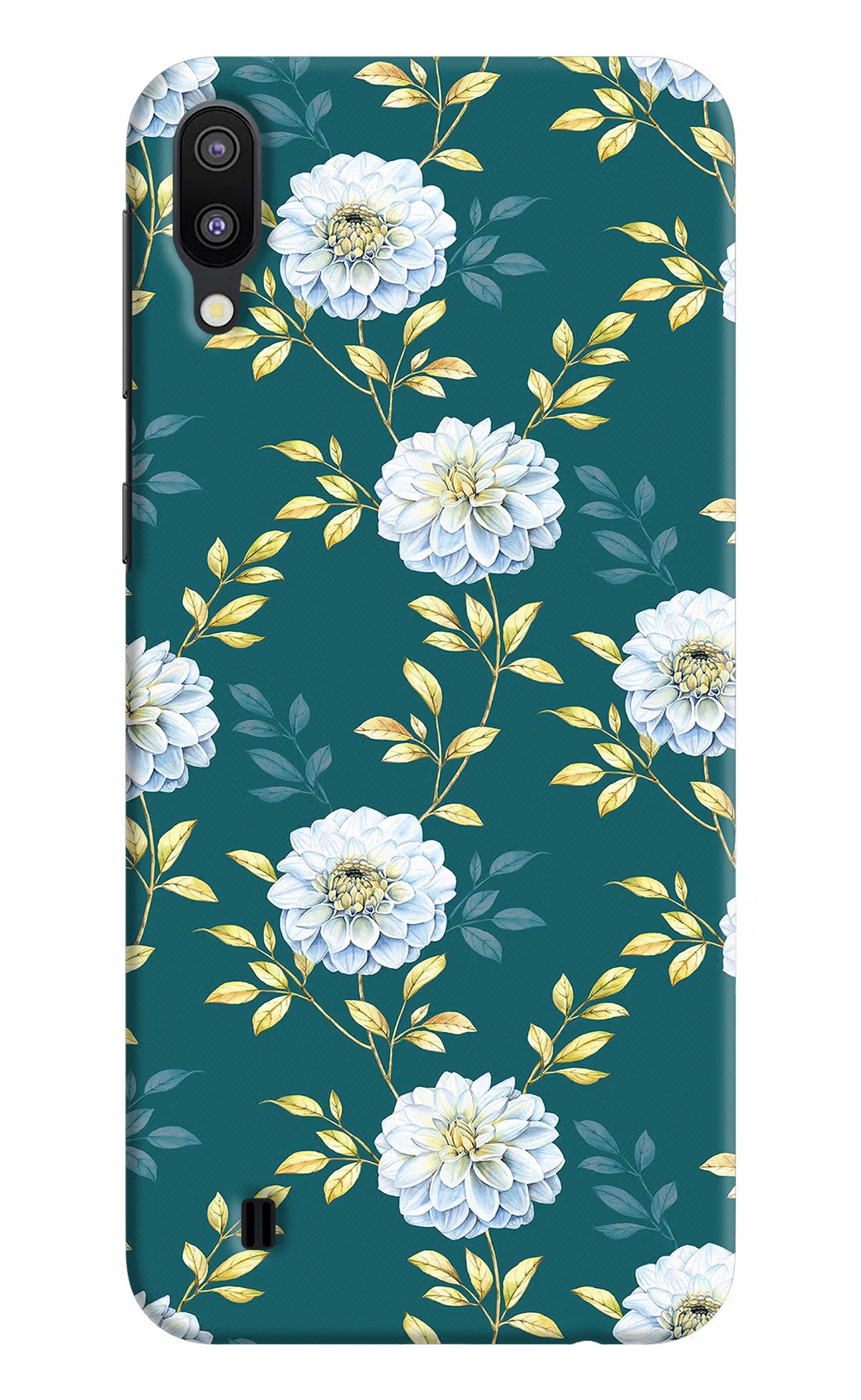 Flowers Samsung M10 Hard Case Back Cover by Casekaro