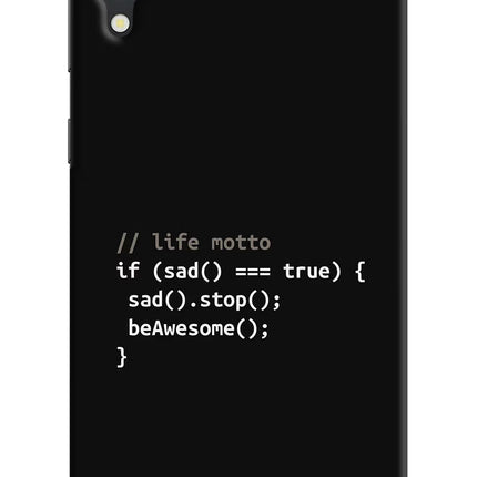 Life Motto Code Samsung M10 Hard Case Back Cover by Casekaro