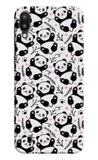 Cute Panda Samsung M10 Hard Case Back Cover by Casekaro