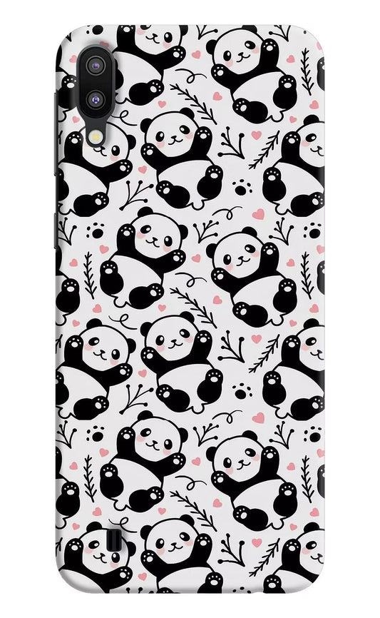Cute Panda Samsung M10 Hard Case Back Cover by Casekaro