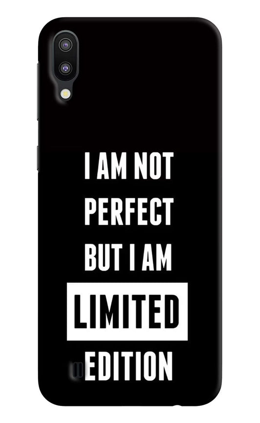 I Am Not Perfect But I Am Limited Edition Samsung M10 Hard Case Back Cover by Casekaro