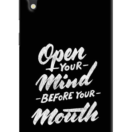 Open Your Mind Before Your Mouth Samsung M10 Hard Case Back Cover by Casekaro