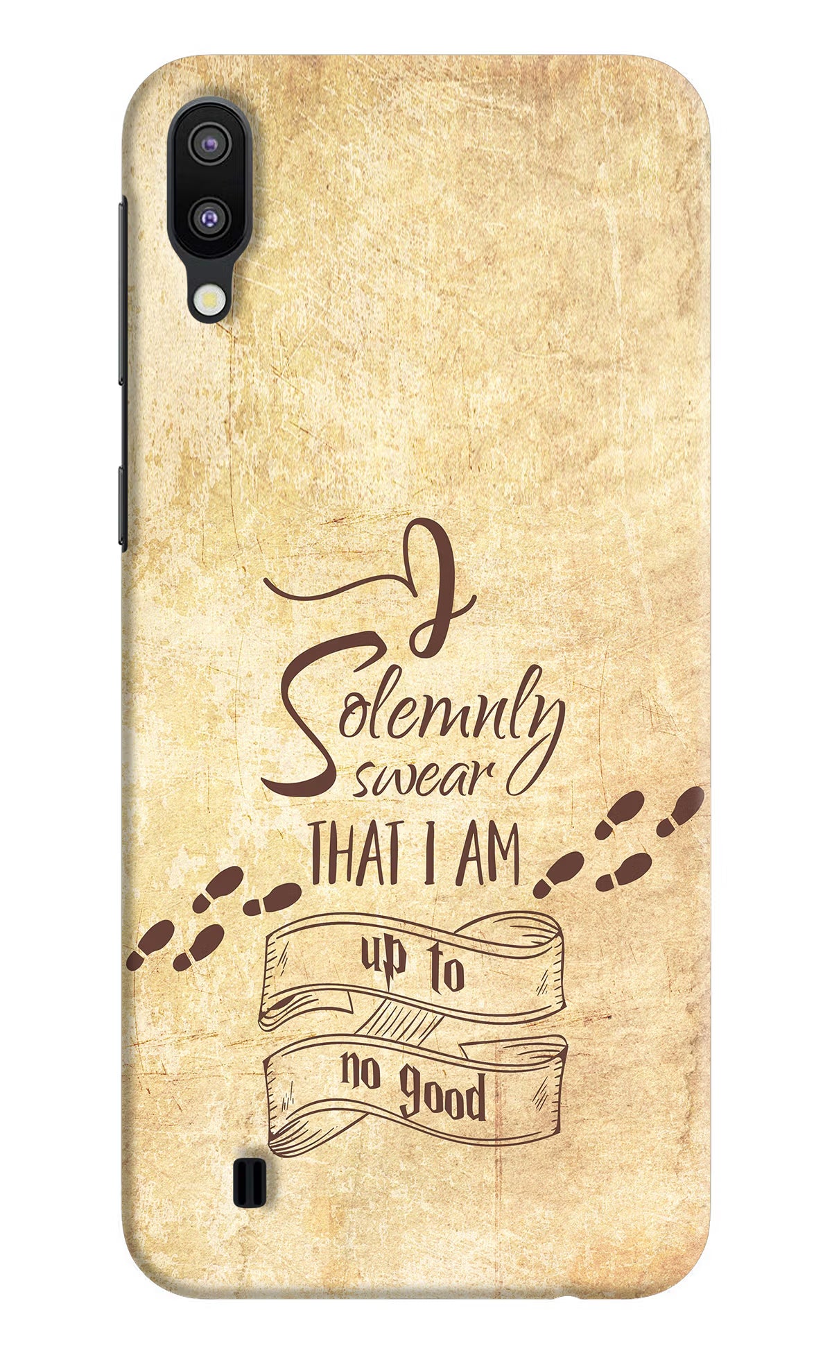 I Solemnly swear that i up to no good Samsung M10 Hard Case Back Cover by Casekaro