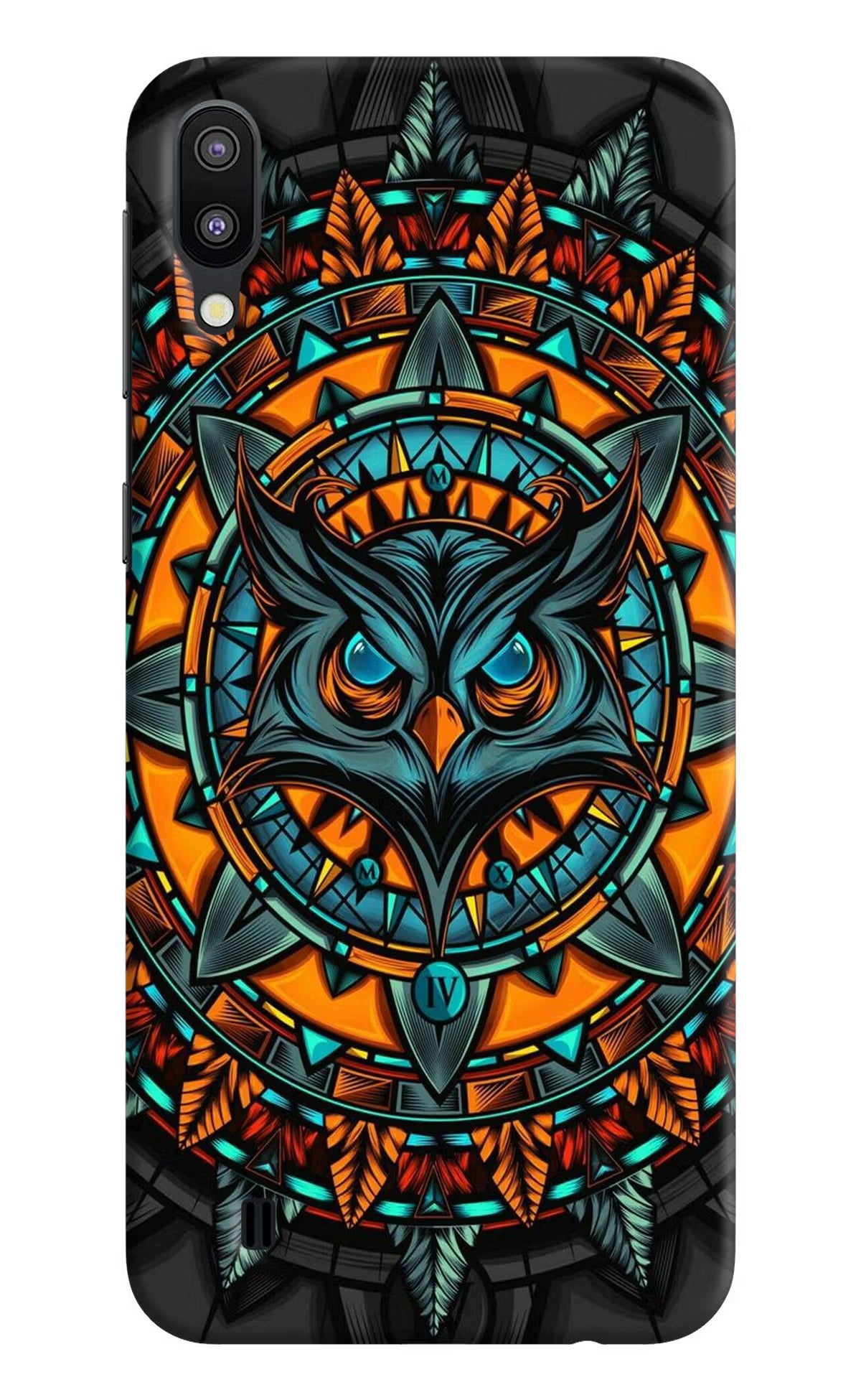 Angry Owl Art Samsung M10 Hard Case Back Cover by Casekaro