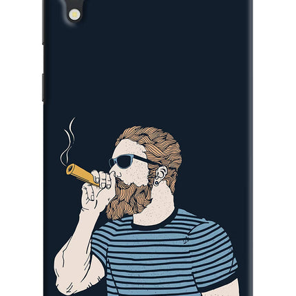 Smoking Samsung M10 Hard Case Back Cover by Casekaro