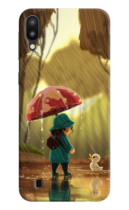 Rainy Day Samsung M10 Hard Case Back Cover by Casekaro
