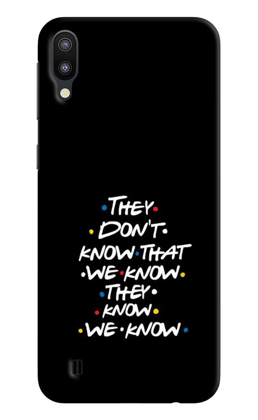 FRIENDS Dialogue Samsung M10 Hard Case Back Cover by Casekaro