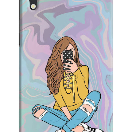 Selfie Girl Samsung M10 Hard Case Back Cover by Casekaro