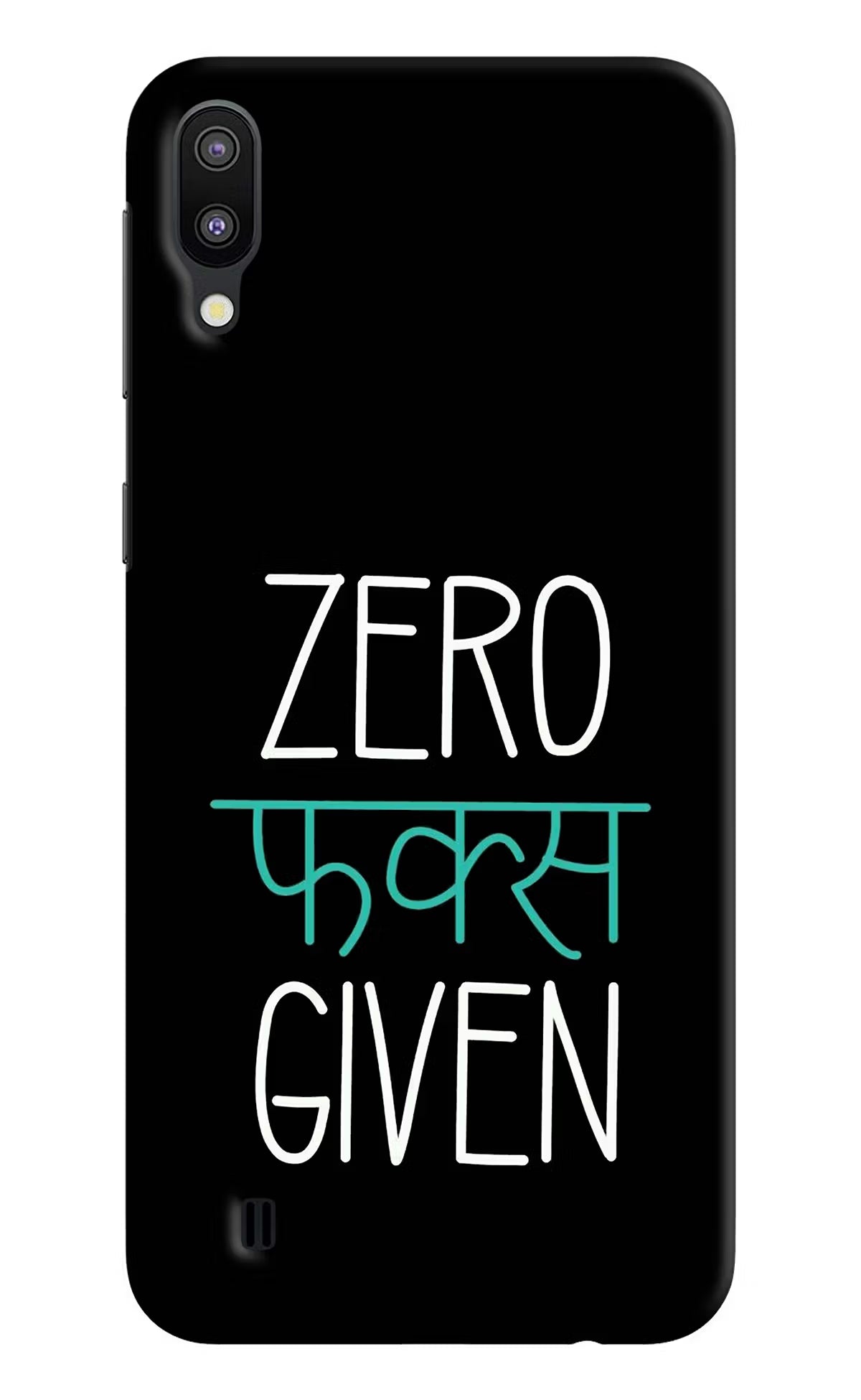 Zero Fucks Given Samsung M10 Hard Case Back Cover by Casekaro