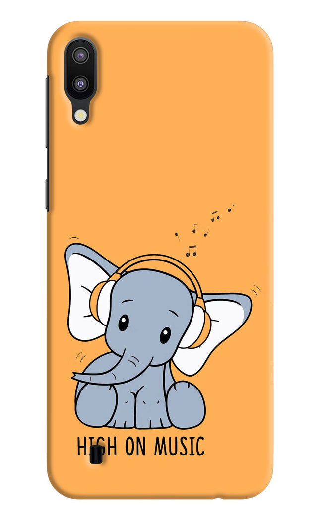 High On Music Samsung M10 Hard Case Back Cover by Casekaro