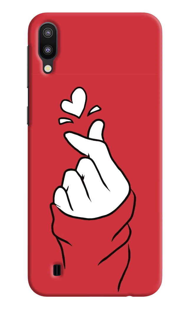 Korean Love Sign Samsung M10 Hard Case Back Cover by Casekaro