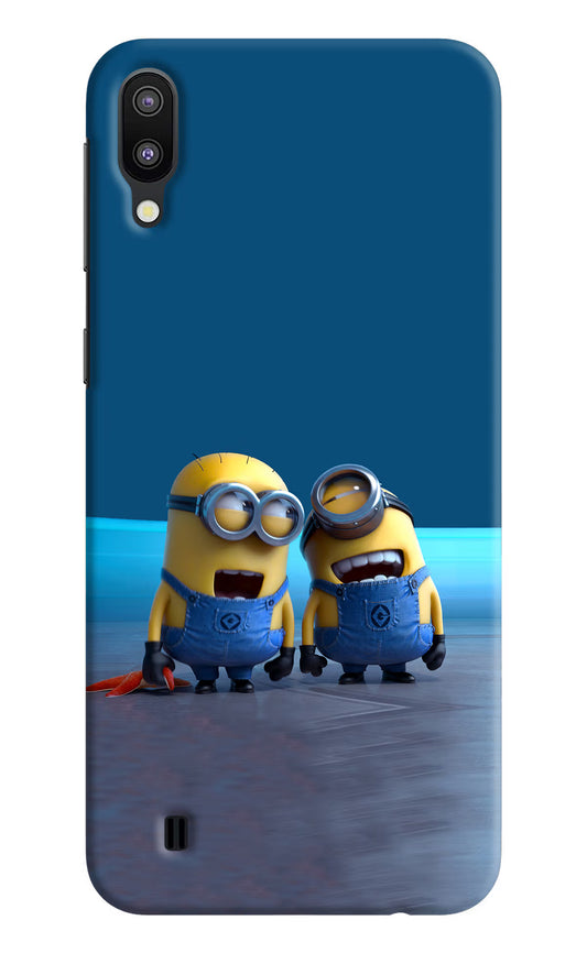 Minion Laughing Samsung M10 Hard Case Back Cover by Casekaro