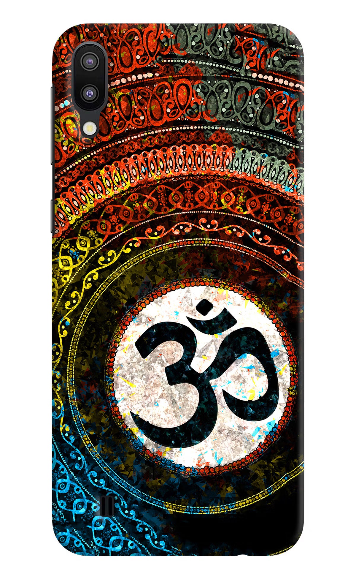 Om Cultural Samsung M10 Hard Case Back Cover by Casekaro