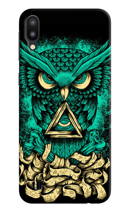 Green Owl Samsung M10 Hard Case Back Cover by Casekaro