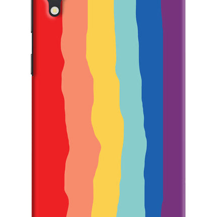 Rainbow Samsung M10 Hard Case Back Cover by Casekaro