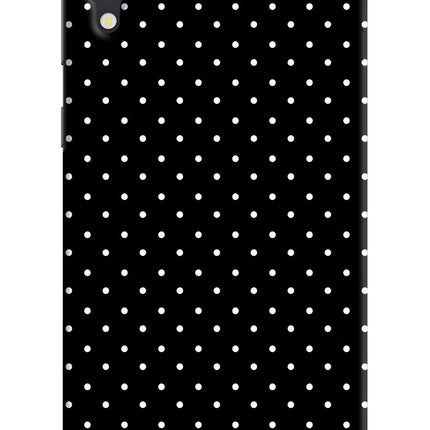 White Dots Samsung M10 Hard Case Back Cover by Casekaro