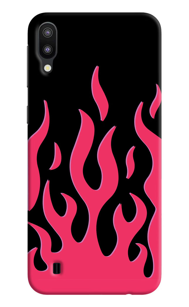 Fire Flames Samsung M10 Hard Case Back Cover by Casekaro