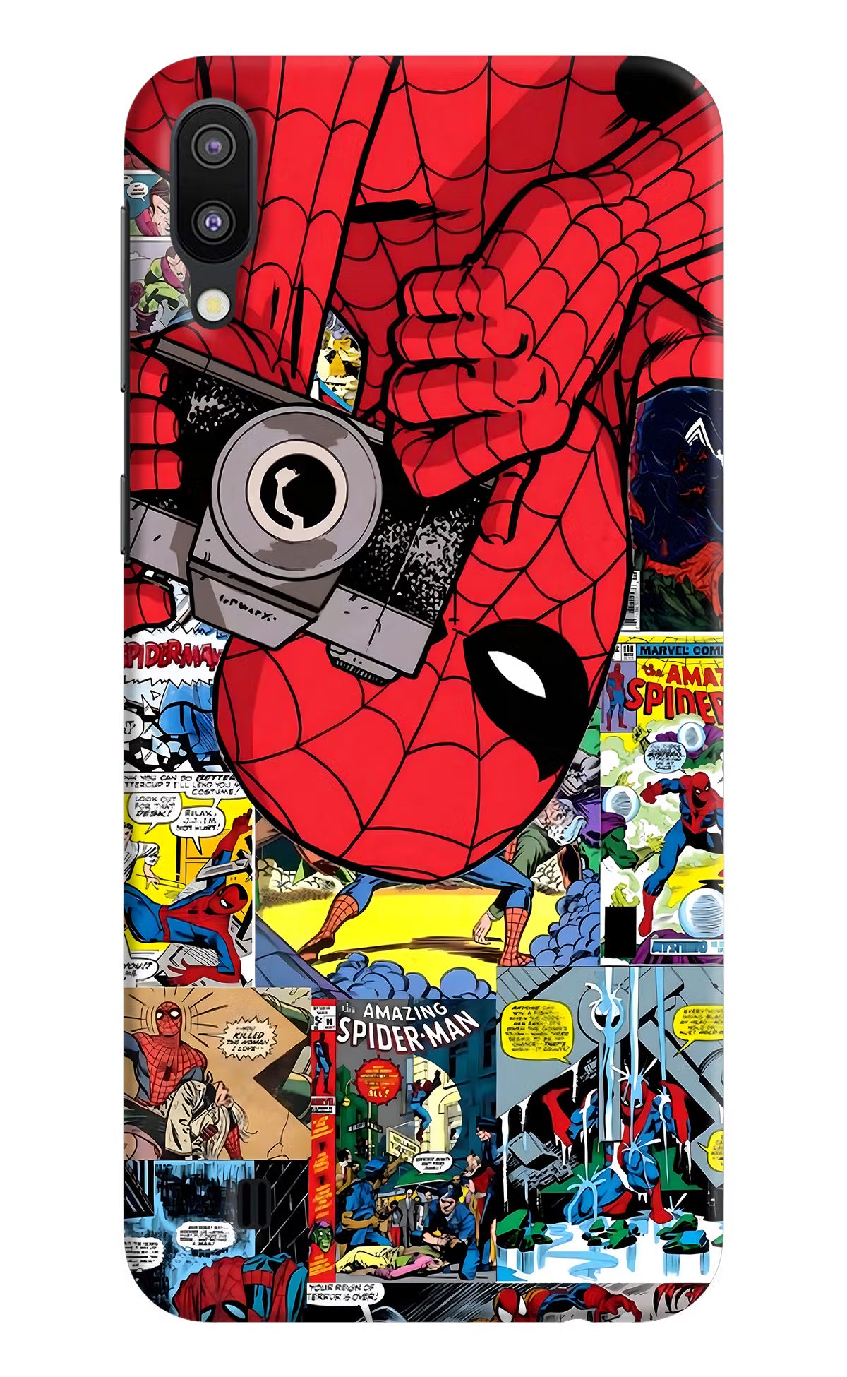 Spider Man Samsung M10 Hard Case Back Cover by Casekaro